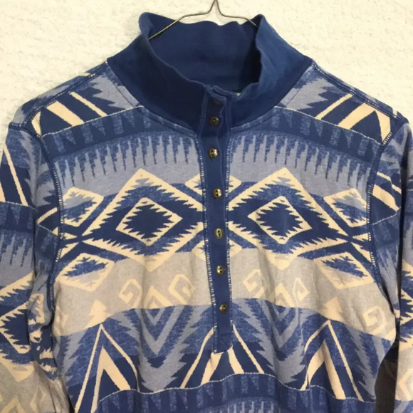 Chaps Women's Aztec Print size L - Picture 2 of 5